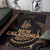 New Caledonia Polynesian Area Rug - Gold Tribal Wave Polynesian 3