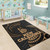 New Caledonia Polynesian Area Rug - Gold Tribal Wave Polynesian 6