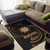 Nauru Polynesian Area Rug - Gold Tribal Wave Polynesian 2