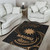 Nauru Polynesian Area Rug - Gold Tribal Wave Polynesian 4
