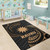 Nauru Polynesian Area Rug - Gold Tribal Wave Polynesian 6