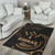 Kosrae Micronesia Area Rug - Gold Tribal Wave Polynesian 4