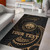 Federated States Of Micronesia Custom Personalised Area Rug - Gold Tribal Wave Polynesian 1