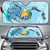 Nauru Auto Sun Shades - Custom Personalised Polynesian Turtle Under The Sea Nauru Auto Sun Shades - Custom Personalised Polynesian Turtle Under The Sea