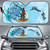 Vanuatu Auto Sun Shades - Custom Personalised Polynesian Turtle Under The Sea