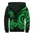 Hawaii Sherpa Hoodie - Green Tentacle Turtle 2
