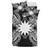 Tokelau Polynesian Bedding Set - Turtle With Blooming Hibiscus Turquoise 5