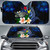 Cook Islands Polynesian Sun Shades - Turtle With Plumeria Flowers
