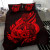 Polynesian Bedding Set - Samoa Duvet Cover Set Father And Son Red 1