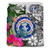 Northern Mariana Islands Bedding Set White - Turtle Plumeria Banana Leaf 2