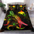 Papua New Guinea Polynesian Bedding Set - Turtle With Blooming Hibiscus Reggae 1