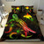 Papua New Guinea Polynesian Bedding Set - Turtle With Blooming Hibiscus Reggae 2