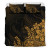 Polynesian Duvet Cover Set - Gold Hibiscus Style 1