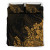 Polynesian Duvet Cover Set - Gold Hibiscus Style 2