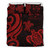 Fiji Polynesian Bedding Set - Red Tentacle Turtle Crest 3
