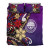 Federated States Of Micronesia Bedding Set - Tribal Flower With Special Turtles Purple Color 3
