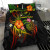 Hawaii Bedding Set - Kanaka Maoli With Hibiscus On Polynesian Patterns (Red) 6