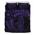 Seahorse Polynesian Duvet Cover Set - Polynesian Tattoo Purple 2