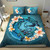 Polynesian Duvet Cover Set Polynesia Bedding Set Blue Plumeria Animal Tattoo 3