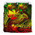 Polynesian Duvet Cover - Guam Bedding Set - Gold Turtle Flowing 4