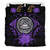 American Samoa Duvet Cover Set - American Samoa Seal & Purple Hibiscus 1
