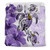 Polynesian Duvet Cover Set - Tahiti Bedding Set Polynesia Turtle Hibiscus Purple 1