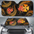 Wallis and Futuna Auto Sun Shades - Gold Plumeria