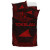 Tokelau Polynesian Chief Duvet Cover Set - Red Version 2