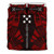 Gambier Islands Duvet Cover Set - Polynesian Tattoo Red 2