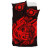 Tonga Bedding Set - Red Shark Polynesian Tattoo 4