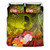 Yap Bedding Set - Humpback Whale With Tropical Flowers (Yellow) 3