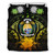 Nauru Duvet Cover Set - Nauru Coat Of Arms & Reggae Hibiscus 2