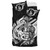 Vanuatu Polynesian Bedding Set - White Tribal Wave 4
