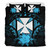 Wallis And Futuna Duvet Cover Set - Wallis And Futuna Coat Of Arms & Turquoise Hibiscus 1