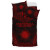 Marshall Islands Polynesian Chief Duvet Cover Set - Red Version 2