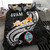 Guam Bedding Set - Guam Seal Polynesian Patterns Plumeria (Black) 2