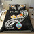 Guam Bedding Set - Guam Seal Polynesian Patterns Plumeria (Black) 3