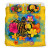 New Caledonia Custom Personalised Bedding Set White - Turle Plumeria Banana Leaf Crest4