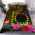 Tonga Polynesian Bedding Set - Swordfish With Hibiscus 5
