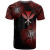 Hawaii Polynesia Custom Personalized T-Shirt - Hawaii Tribal Flower Red