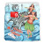 Wallis And Futuna Bedding Set - Polynesian Girls With Shark 3