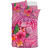 Tonga Polynesian Custom Personalised Bedding Set - Floral With Seal Pink 3