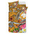 Pohnpei Custom Personalised Bedding Set - Turtle Plumeria (Gold) 2 Pohnpei Custom Personalised Bedding Set - Turtle Plumeria (Gold) 2