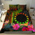 Cook Islands Polynesian Personalised Bedding Set - Hibiscus And Banana Leaves 1