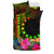 Cook Islands Polynesian Personalised Bedding Set - Hibiscus And Banana Leaves 2