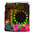Cook Islands Polynesian Personalised Bedding Set - Hibiscus And Banana Leaves 3