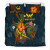 Kosrae Personalised Bedding Set - Kosrae Flag In Polynesian Tattoo Style (Black)4