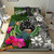 Pohnpei Custom Personalised Bedding Set - Turtle Plumeria (Blue)4