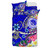 FSM Custom Personalised Bedding Set - Turtle Plumeria (Blue) 2