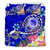 FSM Custom Personalised Bedding Set - Turtle Plumeria (Blue) 3